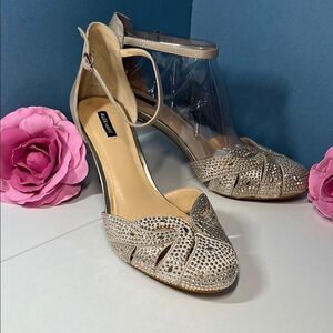 Alex Marie Shimmering Gold Heels New in Box Women's 11